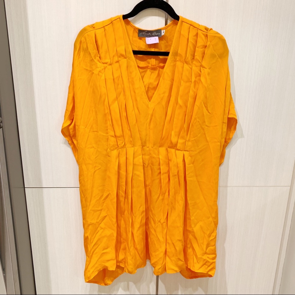 Hunter Bell (Hunter Dixon) Orange Silk Swim Coverup